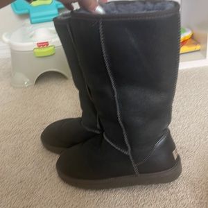 Navy blue tall Uggs